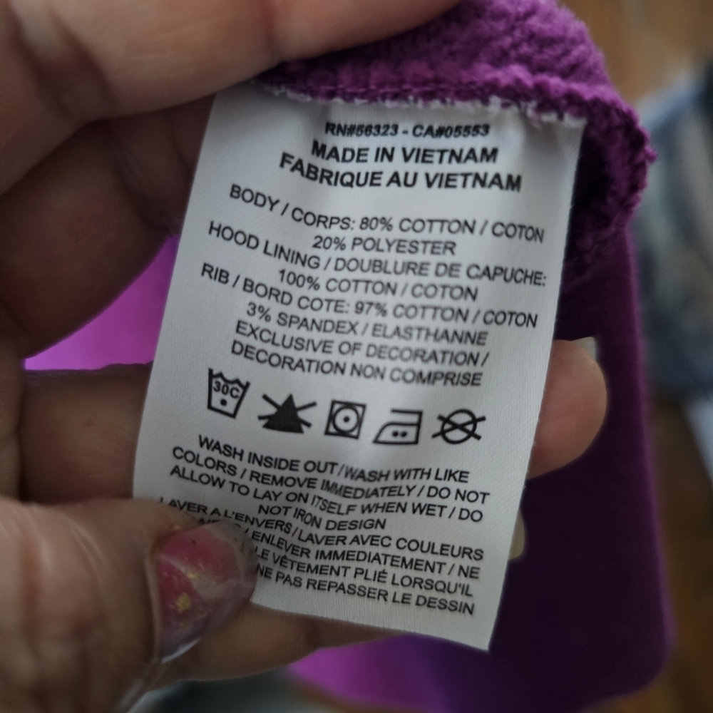 Nike Women's Vibrant Purple Hoodie - Picture 7 of 8